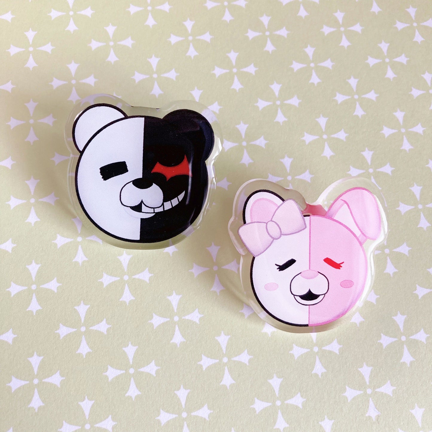 Monokuma & Monomi Acrylic Pins