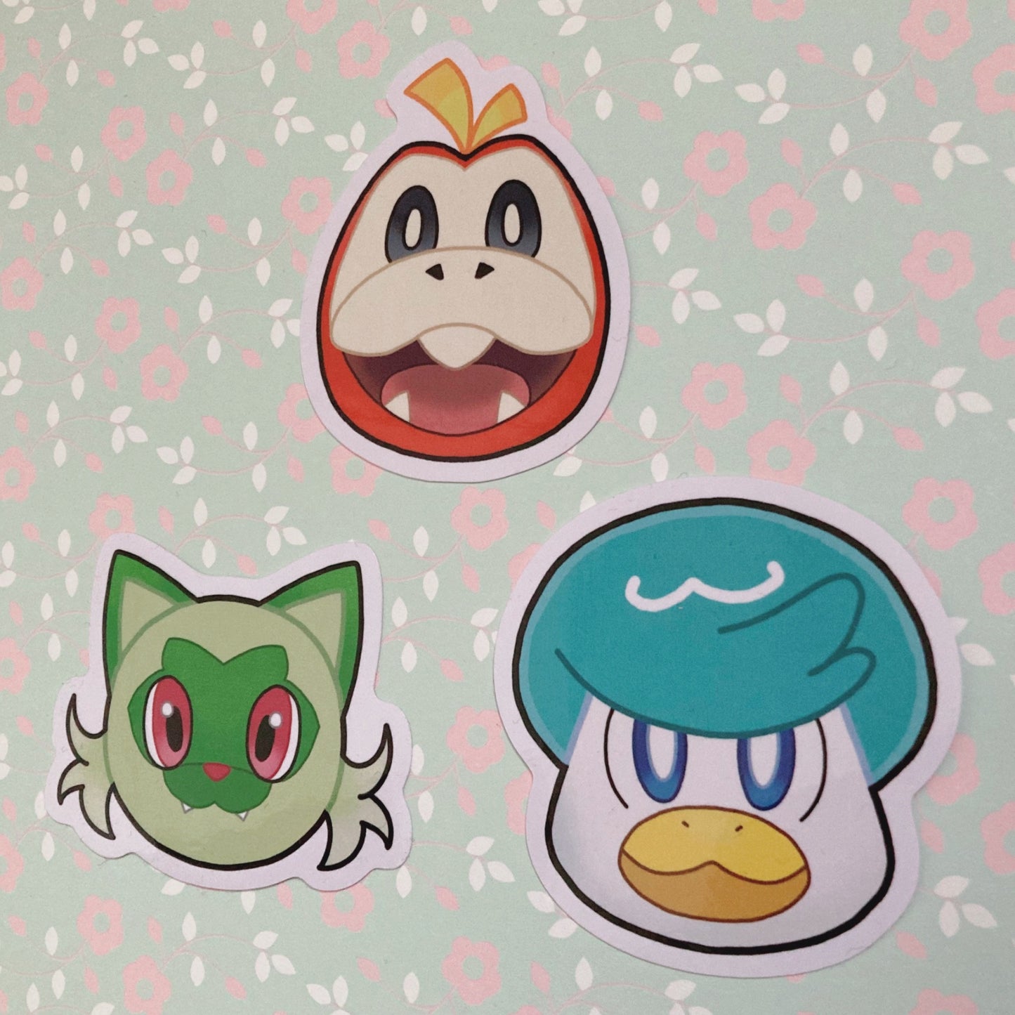 Paldea Starter Stickers