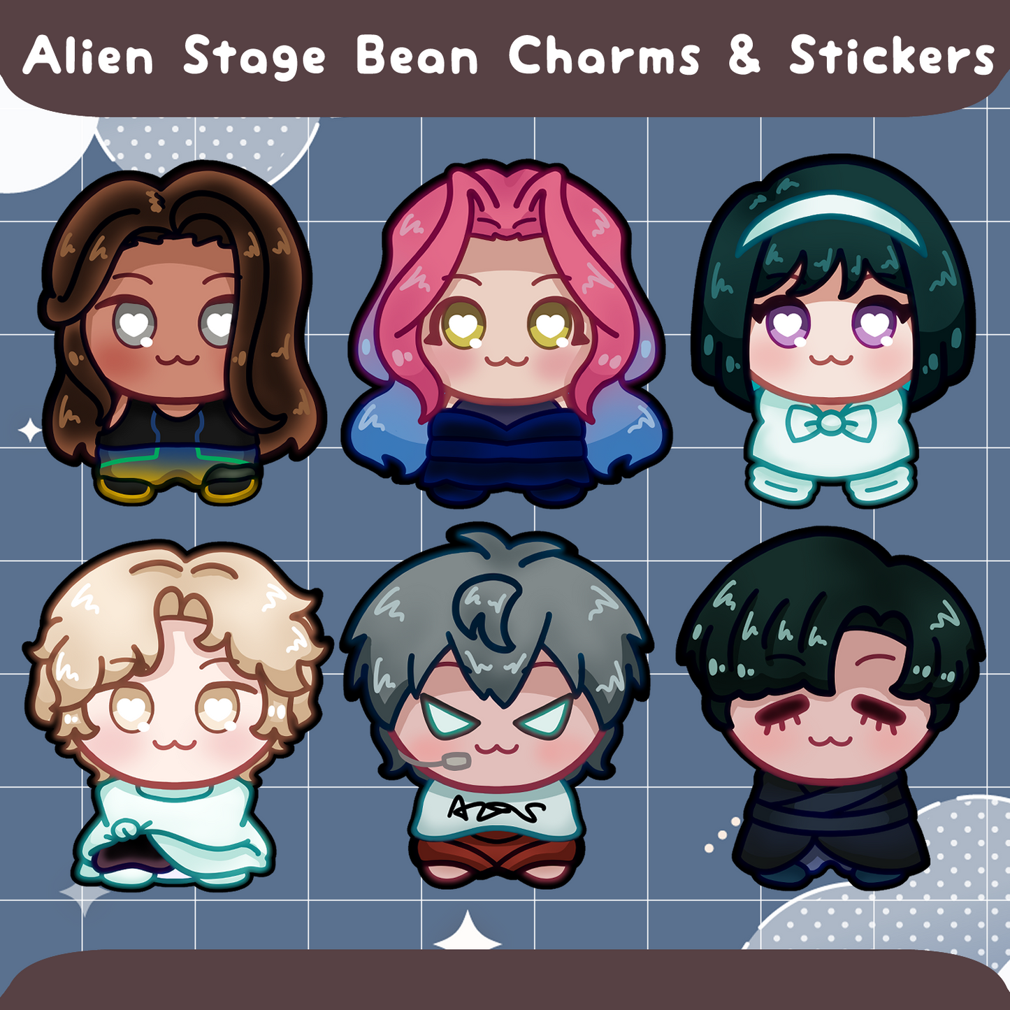 Alien Stage Bean Charms