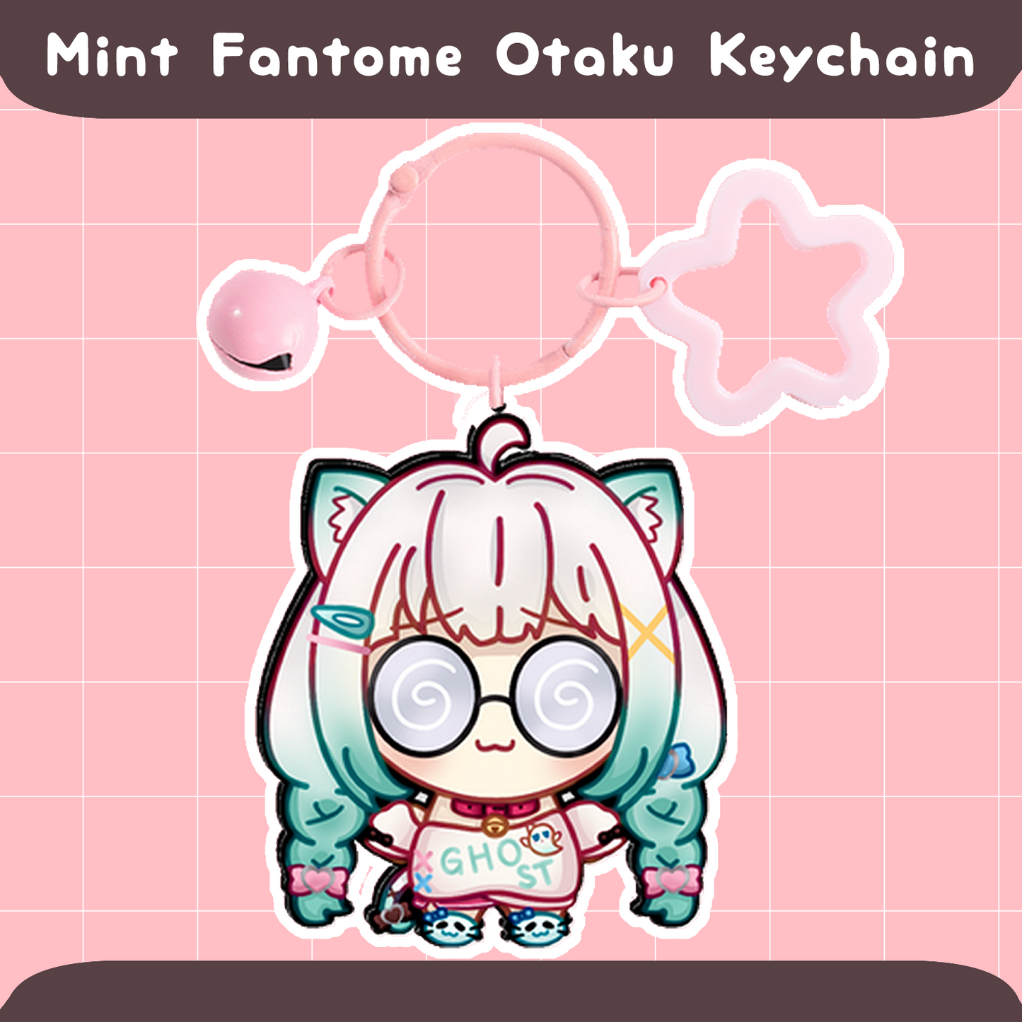 Mint Fantome Otaku Keychain