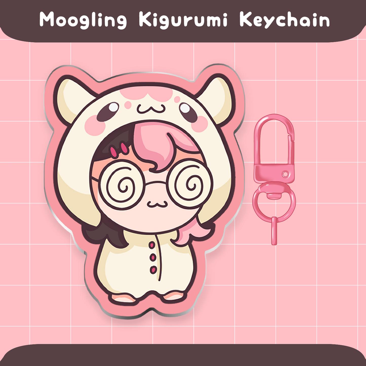 Moog Acrylic Charm - Moogling Kigurumi