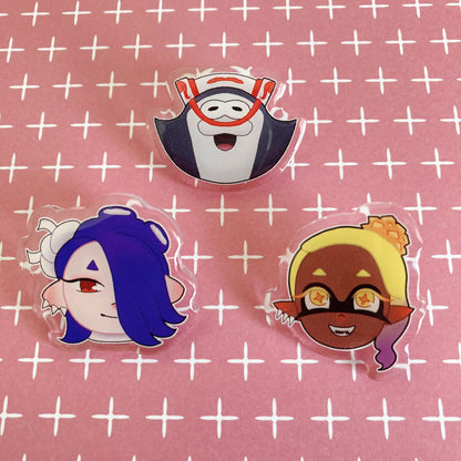 Deep Cut Acrylic Pins