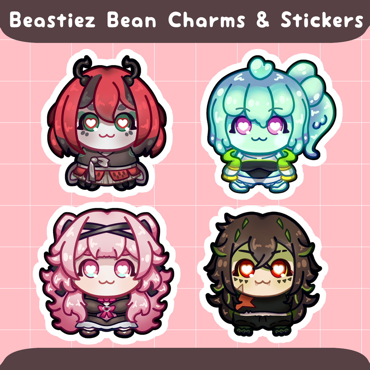 Beastiez Bean Charms & Stickers