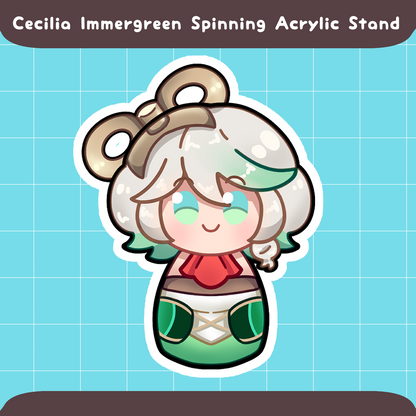 Cecilia Immergreen Spinning Acrylic Stand