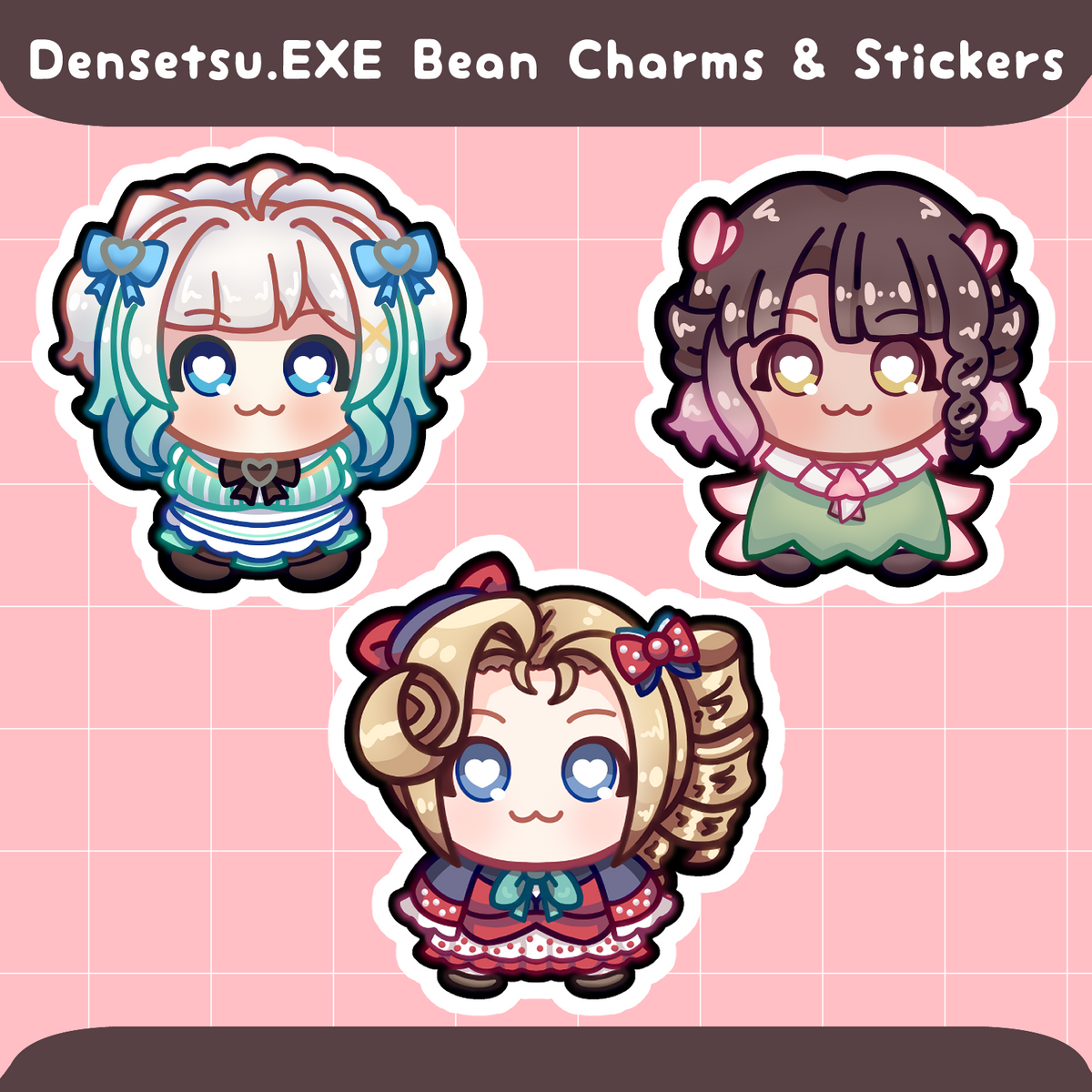 Densetsu.EXE Bean Charms & Stickers