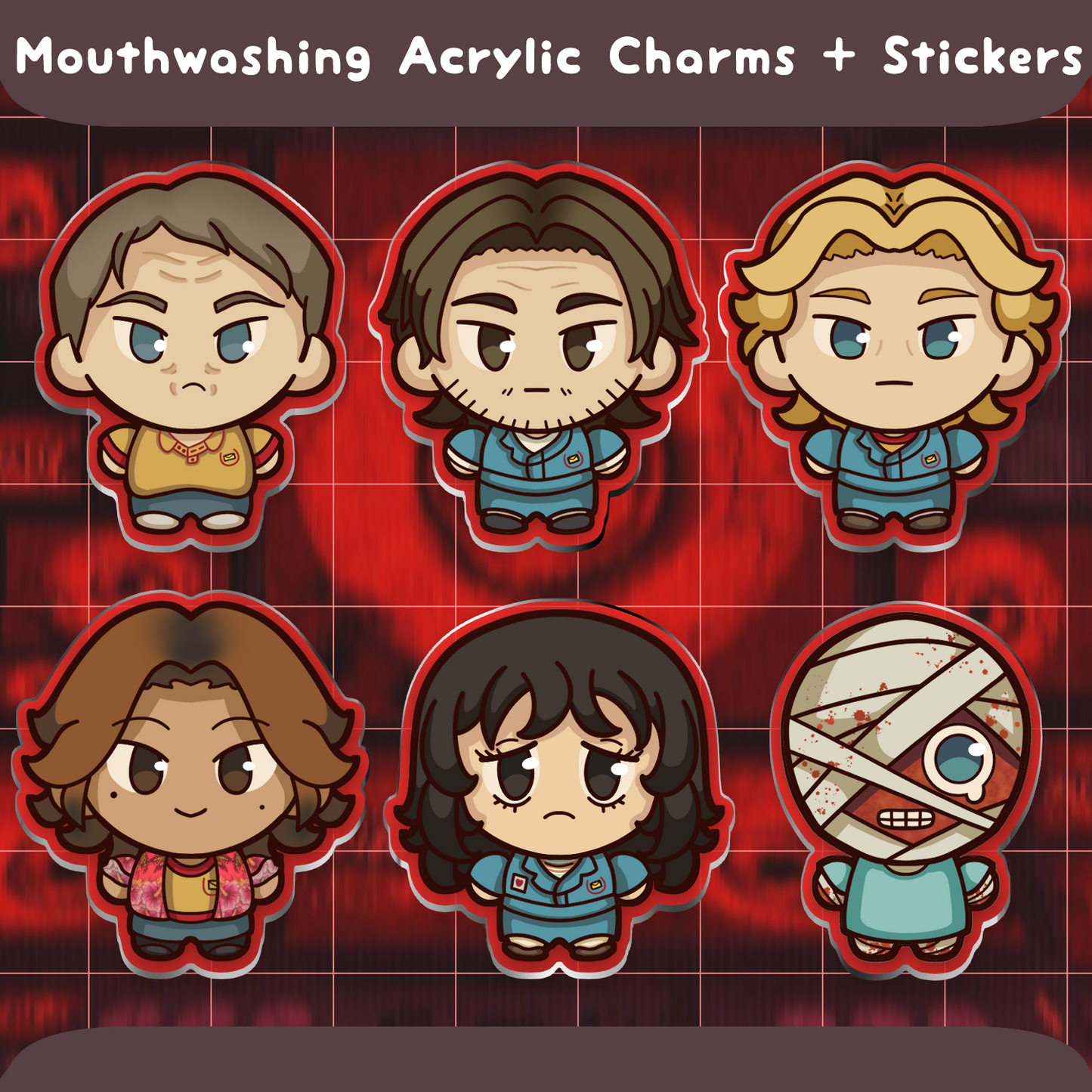 Mouthwashing Acrylic Charms