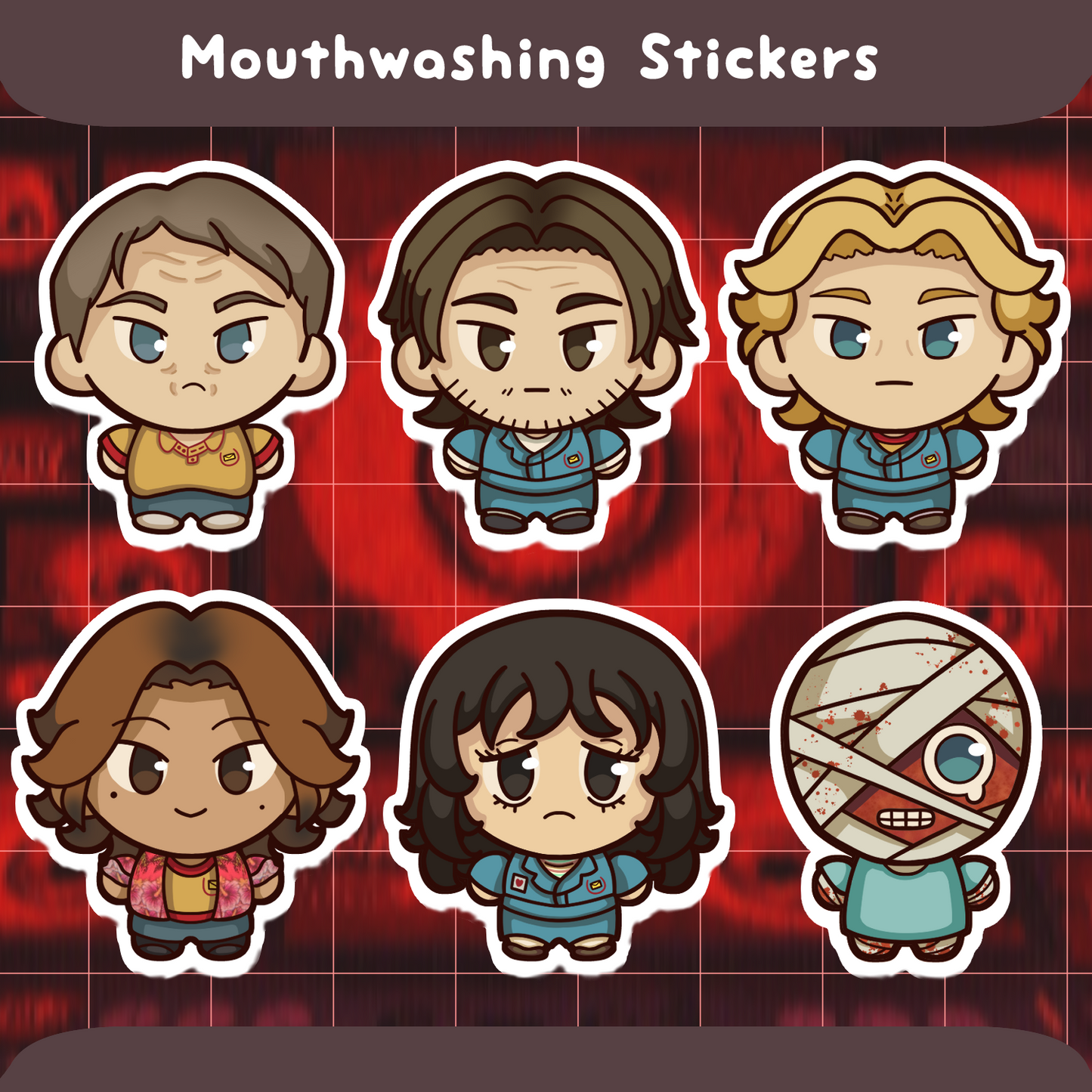 Mouthwashing Stickers