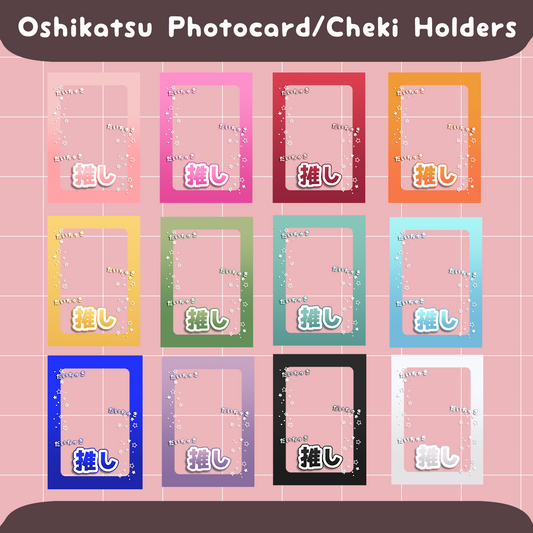 Oshikatsu Photocard/Cheki Holders
