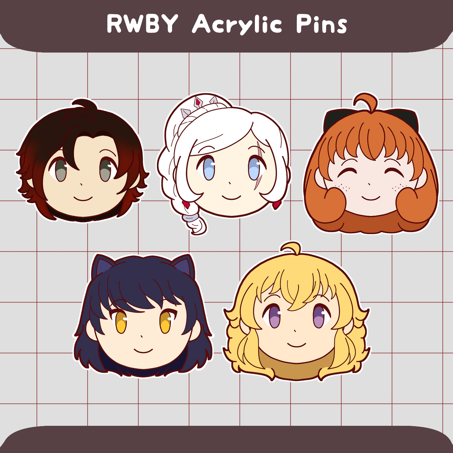 RWBY Acrylic Pins
