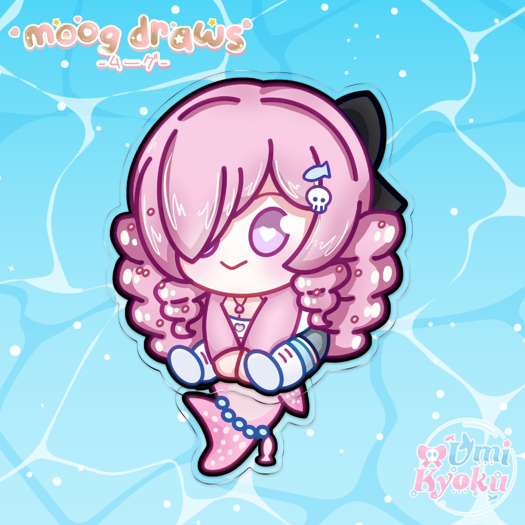 Moog Draws x Umi Kyoku Dangling Tail Keychain