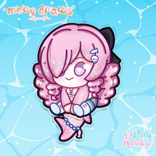 Moog Draws x Umi Kyoku Dangling Tail Keychain
