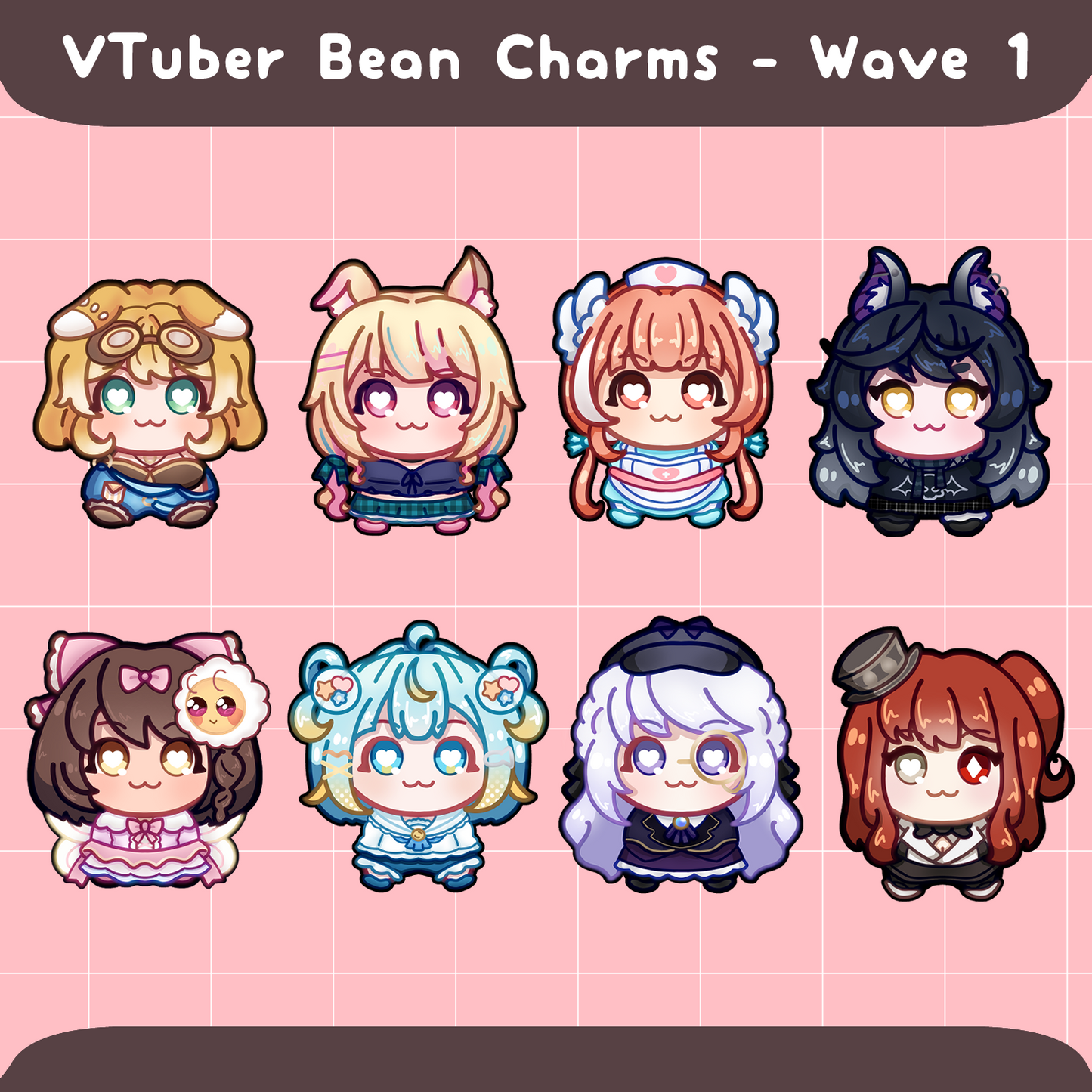 VTuber Bean Charms - Wave 1